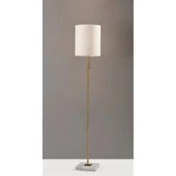 Fiona Floor Lamp Antique Brass - Adesso -Adesso GUEST f29ec451 5b61 4261 abd7 e4e7b327529b