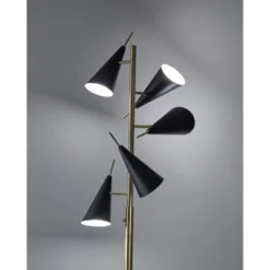71.5" Owen Tree Lamp Black - Adesso -Adesso GUEST f37054b5 f358 45c6 94b5 b291713684b7