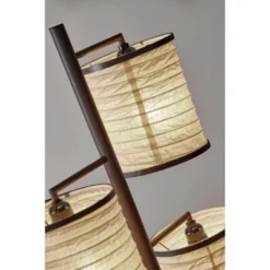 74" Bellows Tree Lamp Brown - Adesso -Adesso GUEST f3ab5c07 86fa 438f 9f73 6eb9ddc5a8a9