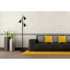 68" Draper Collection 3-Arm Tree Lamp Black - Adesso -Adesso GUEST f6a45764 d09c 45f0 be98 b185946bffc7