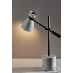 Sadie Desk Lamp White - Adesso -Adesso GUEST f8cf0f70 b1f2 463f a3c3 48cf7cf3a504