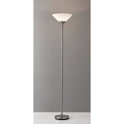 Aries Floor Lamp Gray - Adesso 1 Aries Floor Lamp Gray - Adesso