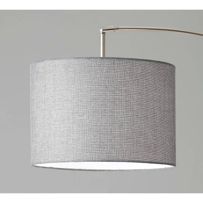 3-Arm Bowery Arc Lamp Brushed Steel - Adesso 3 3-Arm Bowery Arc Lamp Brushed Steel - Adesso - Image 3