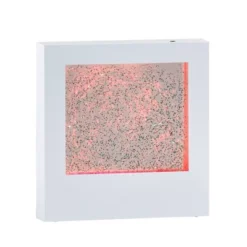 9" LED Glitter Light Box Silver - Adesso: Modern Novelty Lamp, ETL Listed, Rechargeable With USB & Battery Power -Adesso GUEST fd8e69ec 3656 45ae 8bc1 9540ad5fe5ec