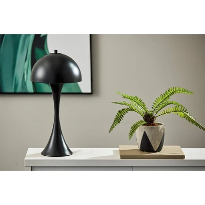 Adesso Lennon Table Lamp Black: Metal Dome Shade, Touch Sensor, ETL Listed, 19.5" Height 3 Adesso Lennon Table Lamp Black: Metal Dome Shade, Touch Sensor, ETL Listed, 19.5" Height - Image 3