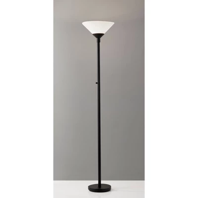 Aries Floor Lamp Black - Adesso 1 Aries Floor Lamp Black - Adesso
